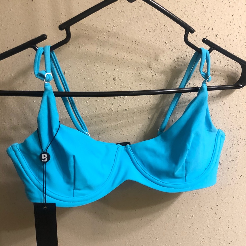 Blue swim top